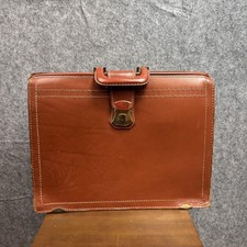 Vintage leather briefcase d'occasion  Expédié en Belgium