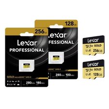 Cartão microSD Lexar Professional GOLD 128GB 256GB microSDXC UHS-II V60 U3 A1 4K, usado comprar usado  Enviando para Brazil