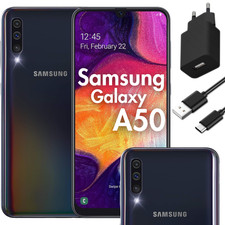 Używany, Smartfon Samsung Galaxy A50 A505F/DS LTE bez simlocka czarny | Stan: dobry na sprzedaż  PL