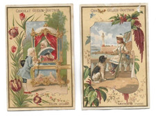 Antique chromos advertising d'occasion  Expédié en Belgium