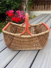 vintage wicker shopping basket for sale vintage wicker shopping basket for sale UPMINSTER