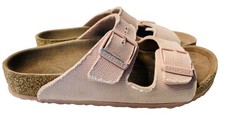 Sandália Vegana Birkenstock Arizona - Rosa Infantil Tamanho 34 EUA Tamanho 3, 3,5 Unissex comprar usado  Enviando para Brazil