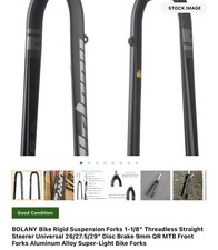 Garfo de suspensão rígido para bicicleta BOLANY 1-1/8" direção reta sem rosca comprar usado  Enviando para Brazil