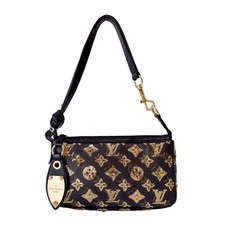 Bolsa de mão LOUIS VUITTON ouro lantejoulas monograma em couro preto comprar usado Bolsa de mão LOUIS VUITTON ouro lantejoulas monograma em couro preto comprar usado  Enviando para Brazil