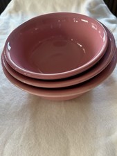 Conjunto de tigela de mistura Fiesta 3 peças Rose Fiestaware ~1986-2005 comprar usado Conjunto de tigela de mistura Fiesta 3 peças Rose Fiestaware ~1986-2005 comprar usado  Enviando para Brazil