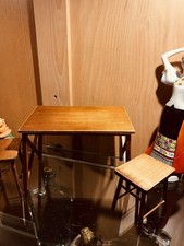 Mesa de madeira com cadeiras escala 1/6 comprar usado  Enviando para Brazil