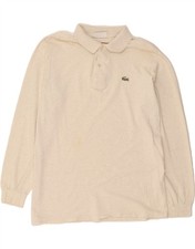 Camisa polo masculina manga longa LACOSTE tamanho 4 cinza médio DQ46 comprar usado  Enviando para Brazil