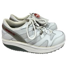 Tênis esportivo feminino MBT couro caminhada atlética 6.5 branco ortopédico novo com etiquetas comprar usado  Enviando para Brazil