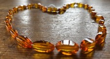 Vintage amber beaded for sale  LONDON