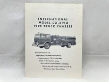 International 8190 fire for sale  Douglas