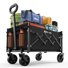 Carrinho de carroça dobrável 220 lb com alça flexível para supermercado jardim acampamento comprar usado  Enviando para Brazil