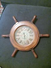 Wooden nautical clock for sale  Winston Salem