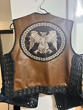 Leather motorcycle vest for sale  College Park