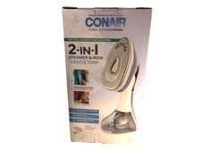 Novo Conair Turbo Extremesteam 2 em 1 vaporizador e ferro com temperatura suave, caixa aberta comprar usado  Enviando para Brazil
