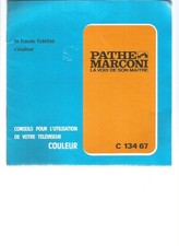 Pathe marconi brochure d'occasion  Expédié en Belgium