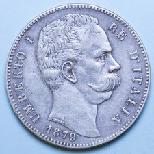 Umberto lire 1879 usato  Firenze