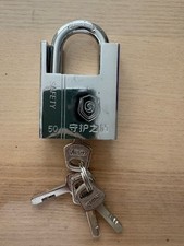 Cadeado de segurança endurecido com 4 chaves, para caminhão contêiner, bicicletas, correntes, usado comprar usado  Enviando para Brazil