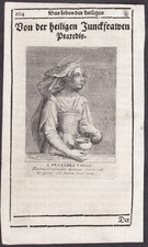 Praxedes Praxedis Santo Santo Santo Imagem Gravura Sadeler Cobre 1613 comprar usado  Enviando para Brazil