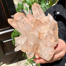 3,28 lb transparente natural lindo branco QUARTZ cristal aglomerado espécime Madagascar comprar usado  Enviando para Brazil