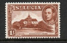 St Lucia 1938-48 1/- Marrom perf 12 SG 135a Perfeito estado., usado comprar usado  Enviando para Brazil