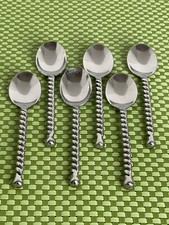 Talheres brilhantes Gourmet Settings SILVER TEAR aço inoxidável 6 colheres de chá - 7 1/4" comprar usado  Enviando para Brazil