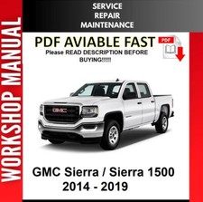 GMC SIERRA 2014 2015 2016 2017 2018 2019 MANUAL DE OFICINA DE REPARO DE SERVIÇO 2 comprar usado  Enviando para Brazil