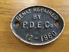 Railway plaque cast for sale  FAREHAM