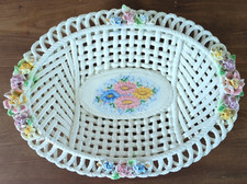 Antique woven tray for sale  STANLEY