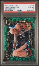 2023 Panini Select UFC Charles Oliveira #236 Octagonside Green Disco 1/5 PSA 10 comprar usado  Enviando para Brazil