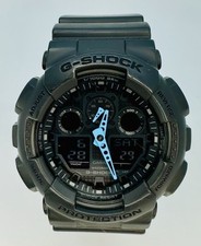 2012 RARO G-SHOCK GA-100C carvão/azul bateria nova com manutenção manual! Lindo!, usado comprar usado  Enviando para Brazil