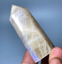 Varinha de pedra da lua branca cor rara 49g cristal quartzo cura ponto Reiki G644 comprar usado  Enviando para Brazil
