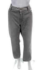 Jeans feminino 7 For All Mankind algodão cintura média pernas largas cinza claro tamanho 38 comprar usado  Enviando para Brazil