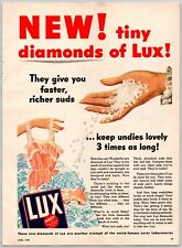 1948 Impressão Ad Lux Pequenos Diamantes Mais Rápido Richer Suds Keep Undies Lovely 3 Vezes comprar usado  Enviando para Brazil