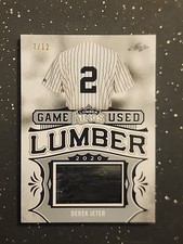 Derek Jeter 2020 Leaf Lumber Kings jogo usado pele de morcego, cano?  /12 Yankees HOF comprar usado  Enviando para Brazil