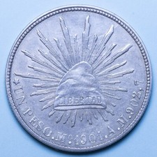 Mexico peso 1901 usato  Firenze