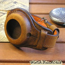 RELÓGIO DE BOLSO AVIADOR PULSEIRA DE COURO GENUÍNO ESTOJO FEITO À MÃO 48 - 52 mm comprar usado  Enviando para Brazil