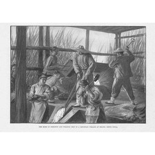 Ferro de fundição e solda CHINA em Shansi - Impressão antiga 1899 comprar usado  Enviando para Brazil