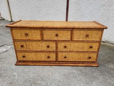 Commode tiroirs rotin d'occasion  Fabrègues