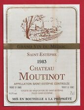 Label saint estèphe d'occasion  Expédié en Belgium