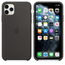 Capa de silicone genuína Apple para iPhone 11 Pro Max - Preta - Nova comprar usado  Enviando para Brazil