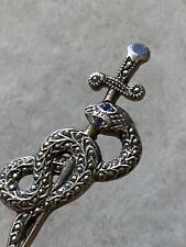 Antique marcasite snake usato  Torino