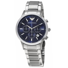 Relógio masculino Emporio Armani cronógrafo mostrador azul marinho AR2448 comprar usado  Enviando para Brazil