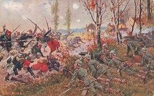 Usado, Ataque El Zuaven Sobre Un Alemán Maschinengewehrabteilung En Soissons Ak 1915 comprar usado  Enviando para Brazil