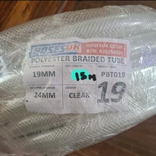 Clear braided pvc for sale  NOTTINGHAM