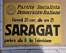 Manifesto viterbo saragat usato  Viterbo