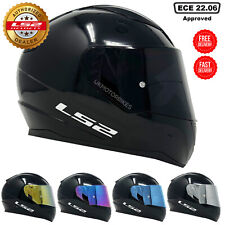 LS2 FF353 CAPACETE DE MOTOCICLETA ROSTO INTEIRO RÁPIDO PRETO BRILHANTE + VISEIRA DE IRÍDIO ROXO, usado comprar usado  Enviando para Brazil