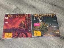 2 ORIGINAL MEGADETH Albums  Peace Sells  & So Far So good (BOTH NICE w/ cello!) comprar usado  Enviando para Brazil