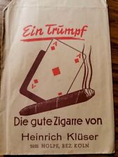 Alte zigarrenwerbung papiertü gebraucht kaufen  Pulheim