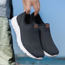 Men's Casual Slip on Shoes Athletic Running Outdoor Gym Sneakers Tennis Walking comprar usado  Enviando para Brazil