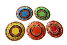 Pratos de salada de terracota, conjunto de 5 - pintados à mão da Espanha comprar usado  Enviando para Brazil